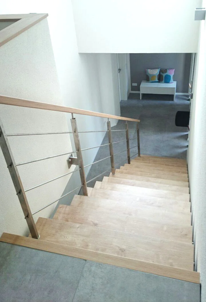 Faltwerktreppe im fertigen Wohnraum